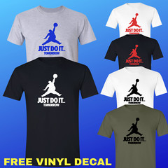 JUST DO IT… TOMORROW T-Shirt Funny Jumpman Jordan Air Parody With FREE DECAL!!