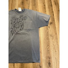 Harley Davidson Hard Core Ride Pocket T-Shirt Mens Large Blue Gray Landers