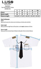 The Pilot Uniform T-Shirt, Fake Airline Pilot Tee, Funny Gag Gift, Luso Aviation