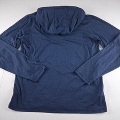 Flag & Anthem Madeflex Hooded Long Sleeve Tee Men’s Size Medium Navy Heather