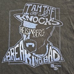 Breaking Bad Heisenberg The One Who Knocks Black Short Sleeve T-Shirt Men’s L