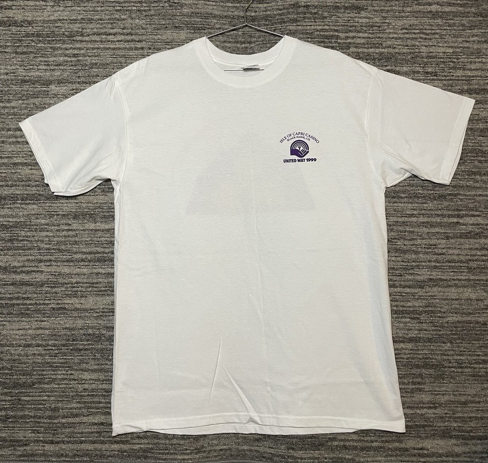 “Isle of Capri Casino Black Hawk, CO” and “United Way 1999 T Shirt Size XL