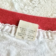 Vintage Lobster Ringer Shirt Tee Mens Medium White Red Screen Stars 80s Funny SS