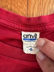 WOODSTOCK T Shirt 2000 concert print rock band Red Anvil Tag Size Small Vtg