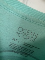 Ocean & Coast Ocean Charters Men’s XLT Tall Blue Double-Sided Fish Tee