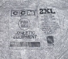 New York Rangers Hockey CCM Gray T-Shirt Mens Size XXL