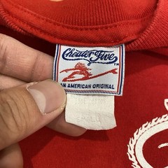 CHEATER FIVE SURFBOARDS S/S TEE Surf North Shore Hawaii Red sz S t-shirt