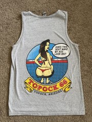 Vintage Topcok Route 66 Gildan Heavy Cotton Gray Funny Graphic Men’s Tank Top M