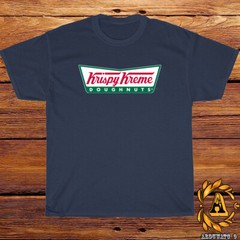 New Krispy Kreme Doughnuts Restaurant Logo Black/Grey/White/Navy T-Shirt S-5XL