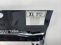 Hurley ~ Men’s 3-Pack Ribbed Tank Cotton Blend Tag Free White ~ XL (46-48)