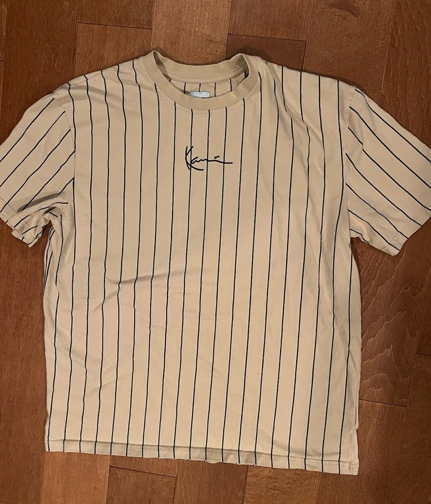 Karl Kani Men’s Pinstripe Tee Short Sleeve Shirt large