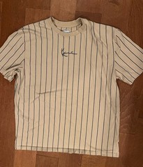 Karl Kani Men’s Pinstripe Tee Short Sleeve Shirt large
