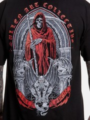 Sullen Men’s Time Spent Short Sleeve Standard T-shirt Grim Reaper Tattoo Tee