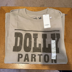 Goodfellow & Co Men’s Dolly Parton Graphic Print T-Shirt Gray XL Crew Neck