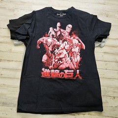 Lot of 6 Attack on Titan Anime Graphic T-Shirt Lot Size Adult MED
