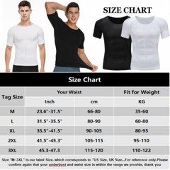 Men Slimming Body Shaper Vest Compression Shirt Gynecomastia Undershirt Tank Top