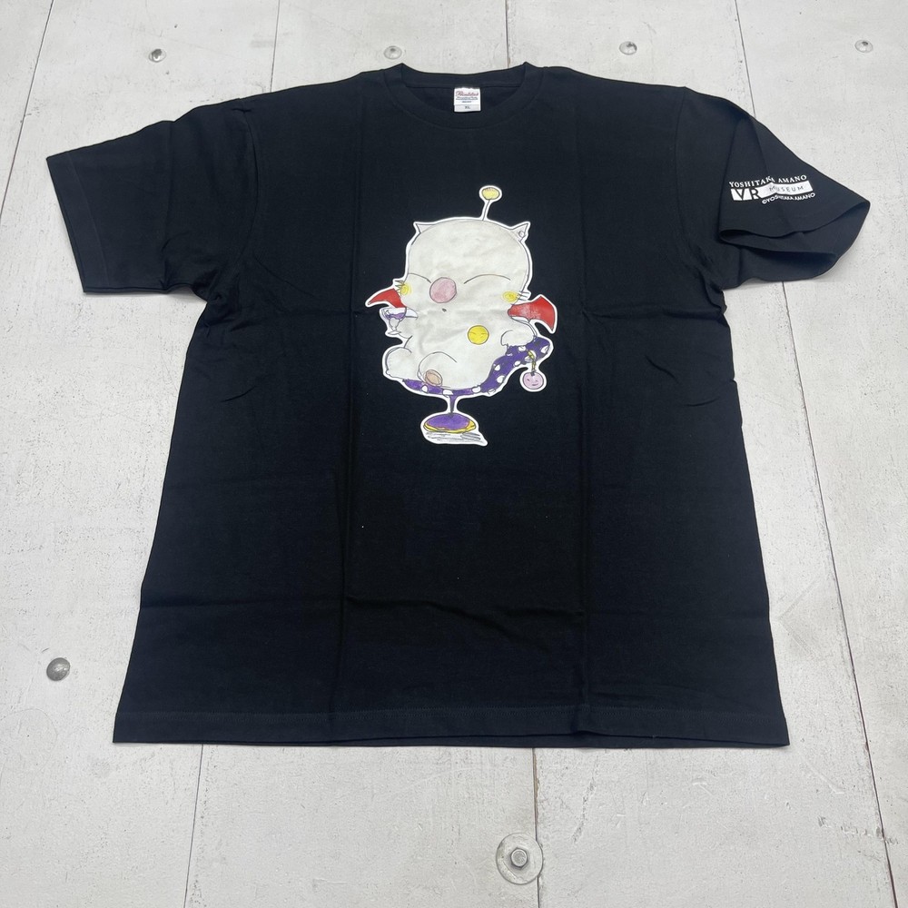Printstar Shirt Mens XL Black Yoshitaka Amano Moogle Final Fantasy VR Museum Tee