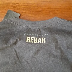 Ariat Rebar Men’s Large Grey Short Sleeve Work T-Shirt Charcoal Heather New