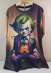 Joker Men’s Short Sleeve Graphic All Over Print T-shirt Size XL ~ HTF