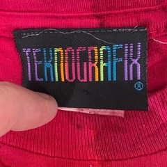 vintage 90s TEKNOGRAFIX SUN BURST TIE DYE T-Shirt LARGE beach surf