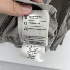 Ariat FR Shirt Men Large Flame Fire Resistant Work Crew Long Sleeve Gray FLAWS