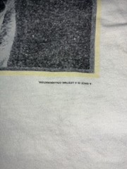 Travis Scott T-Shirt Sz Manifest Rap Fragment Collab Cactus Jack-pit stains