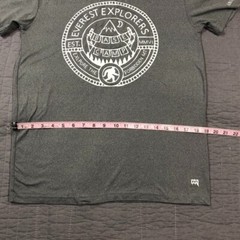 Avalanche Everest T Shirt Men Medium Gray Base Camp Graphic Hiking Big Foot