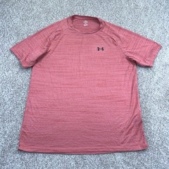 Under Armour Training T Shirt Mens XL Red Short Sleeve Raglan 1377843