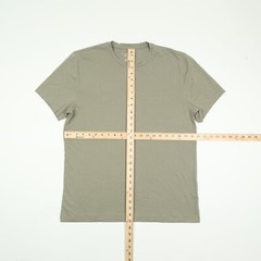 The Men’s Store Pima Cotton Solid T-Shirt Vetiver Green Size M 3207