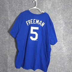 Nike Dodgers Freddie Freeman Men 4XL Blue 2025 World Series Champions TShirt NWT
