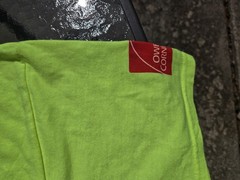 New in Package (NIP) Menards Mens 2XL Neon Safety Yellow HI-VIS XXL T-Shirt