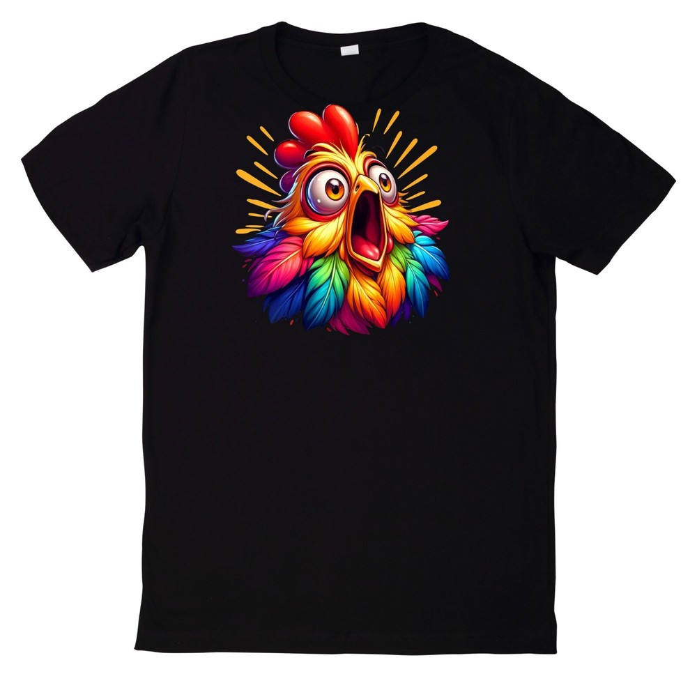 Funny Chicken Face T Shirt