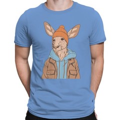 Kangaroo in Beanie and Jacket Men’s T-shirt