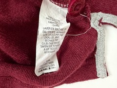 LL Bean Waffle Knit Henley Shirt Men XXL Thermal Stretchy Outdoors Heavy Cotton