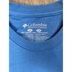 Columbia PFG Mens XL Blue Chasing Good Times Fishing Boat Graphic T-Shirt Cotton