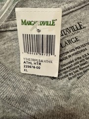 Margaritaville Shirt Teens XL Gray Palm Stripe Graphic Beach Tee Tropical Sunset