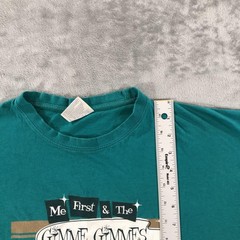 Me First And The Gimme Gimmes Shirt Mens Large Teal Blue Tour Tee Sol’s 2014