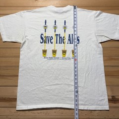 Vintage 90s Brass Balls Saloon Beer Restaurant Ocean City Maryland T-Shirt Large