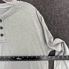 Free Fly Bamboo Flex Henley Shirt Men’s Large Gray Green Bamboo Blend Soft
