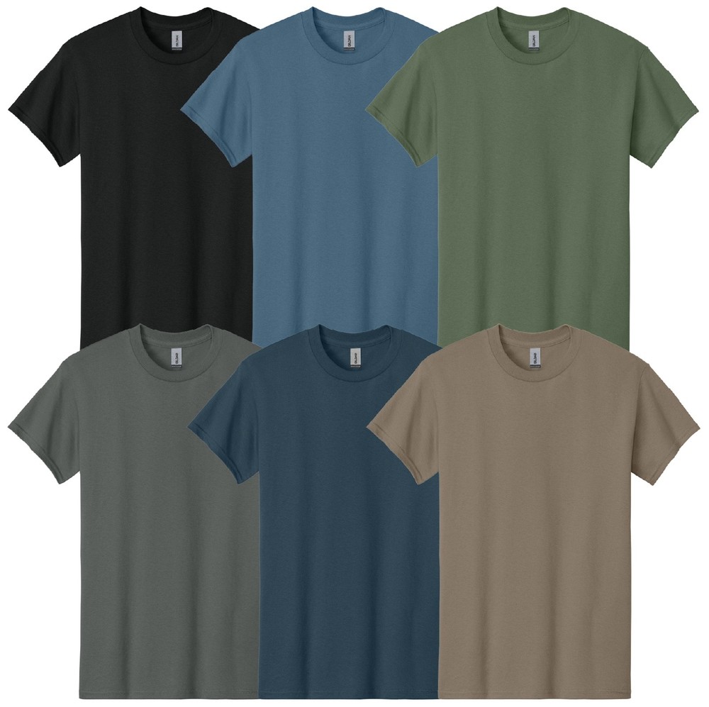 Gildan Heavy Cotton Men’s Crew T-Shirts Multipack (6 Pack)