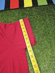 Lacoste men crewneck graphic tshirt size L 7 red vintage style logo cotton peru