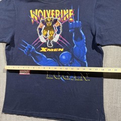 Vintage X-Men Wolverine Shirt Youth Small Blue Logan Marvel Graphic Tee 2005