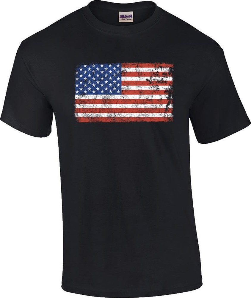 Distressed American US Flag Patriotic T-Shirt
