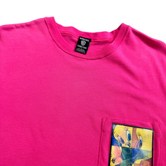 VTG 90s Warner Bros Studio Store Shirt Tweety Bird 3D Lenticular Patch Pocket
