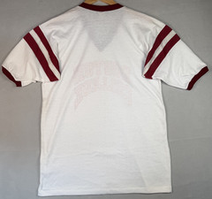 NOS 70s Boston College T Shirt XL Ringer Single Stitch USA Football Jersey VTG