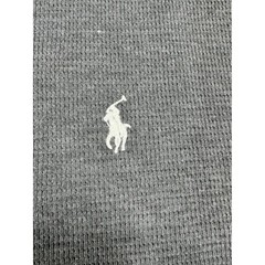 Polo Ralph Lauren Mens 2XL Charcoal Gray Waffle Knit Thermal Long Sleeve Shirt