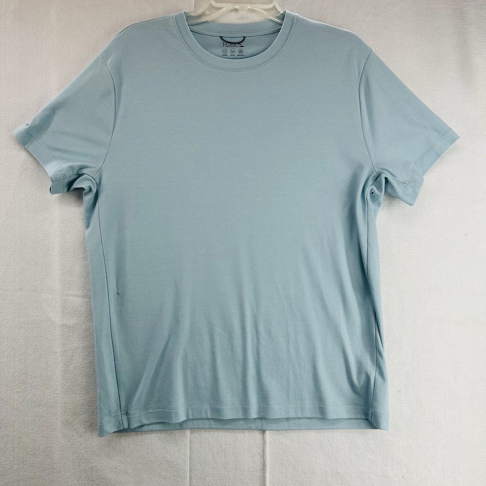 J.Crew Mens Performance T-shirt with COOLMAX UPF 50+ Light Blue LARGE