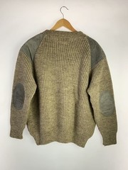 Other Brands Knit Sweater (Thick), Medium, Wool, BEG, Solid Color, Made in Engla