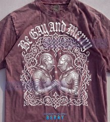 Be Gay And Merry Knights LGBTQ Pride Comfort Tee