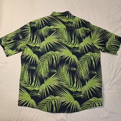 Seattle Seahawks Hawaiian Shirt Mens 3XL NFL Team Apparel Button Up Green